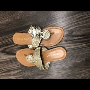 Gold sandals